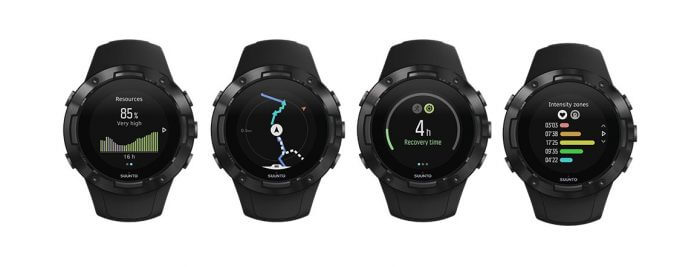 Les Suunto 5 black sont des montre gps multisports 