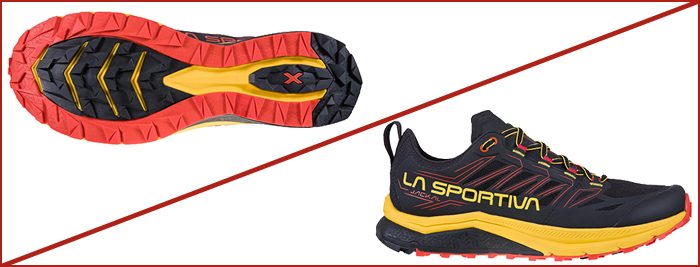 La semelle de la chaussure de trail Jackal 2020 de La Sportiva