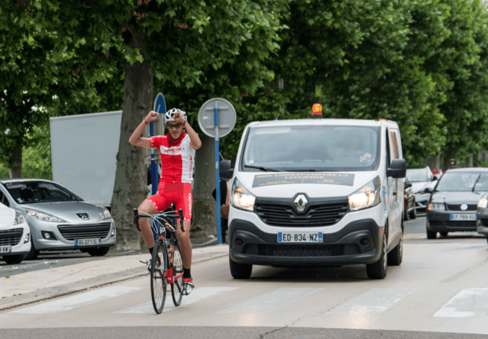 Sebastien Piat à vélo