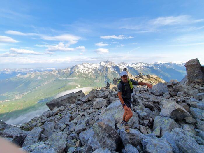 Sommet d'un montagne de roche