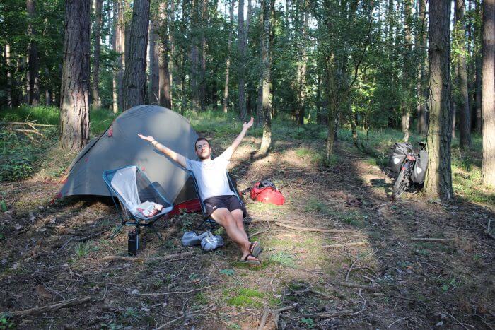 Camping roadtrip vélo