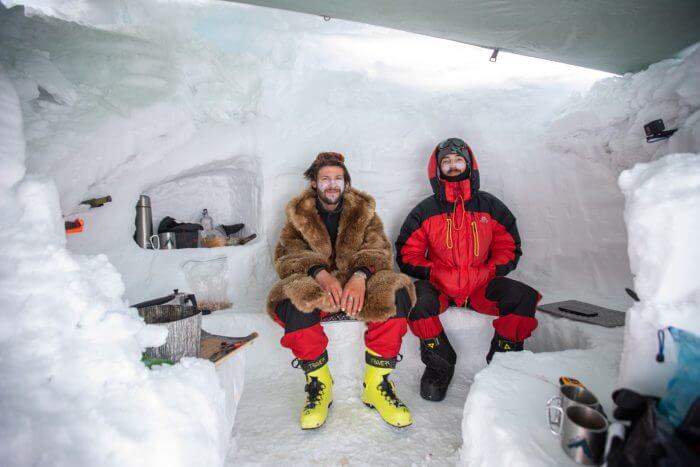 Bivouac dans la neige