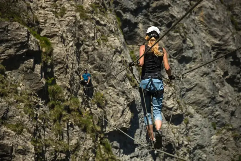 escalade en via ferrata