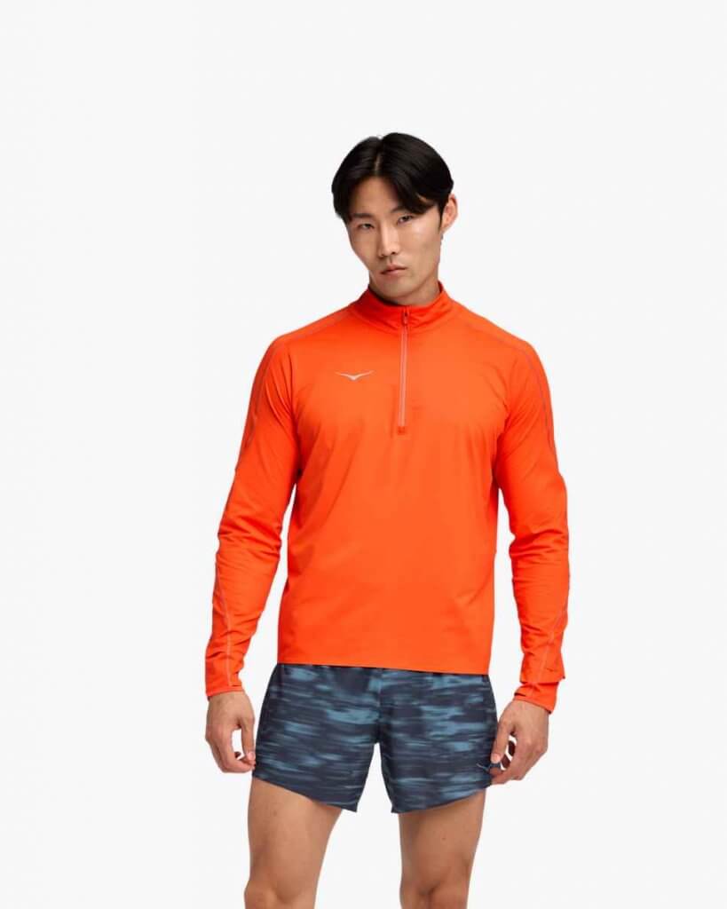 T-shirt trail zippé glidetech lava

