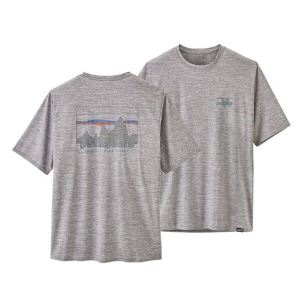 T-shirt casquette cool daily graphic shirt skyline feather grey  Patagonia