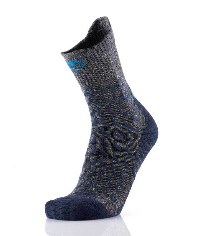 Chaussettes trek ultra cool linen crew navy therm-ic