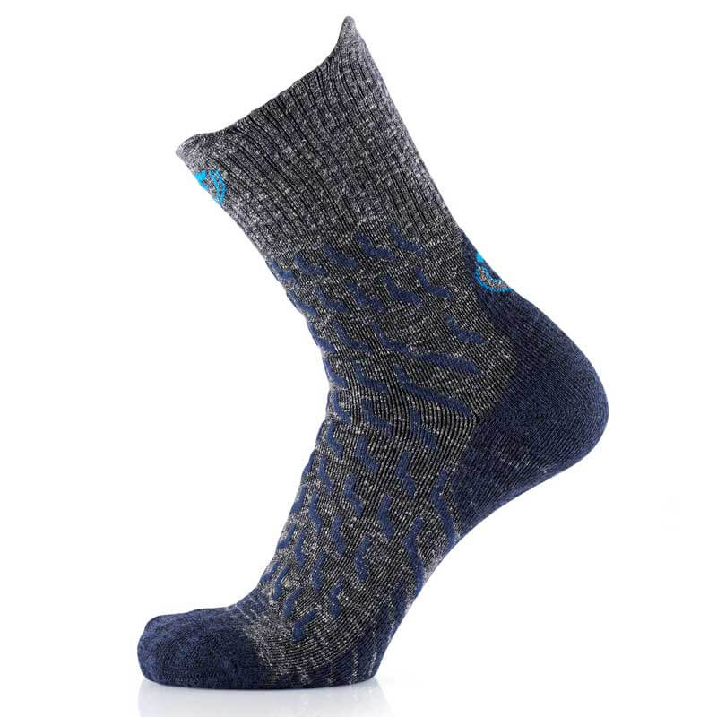 Chaussettes trek ultra cool linen crew navy therm-ic
