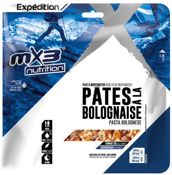 Pâtes à la bolognaise - repas lyophilise | mx3