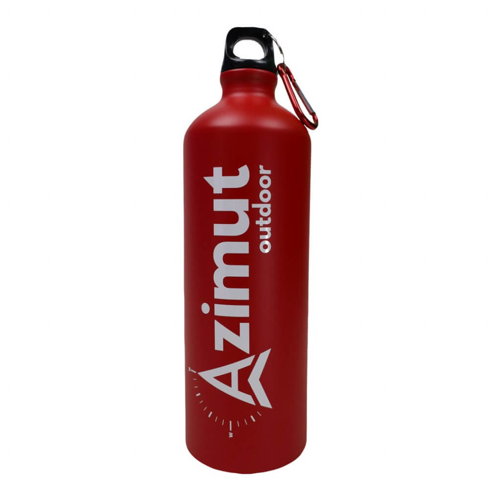 Gourde aluminium 1l - rouge - gourde rigide | azimut outdoor
