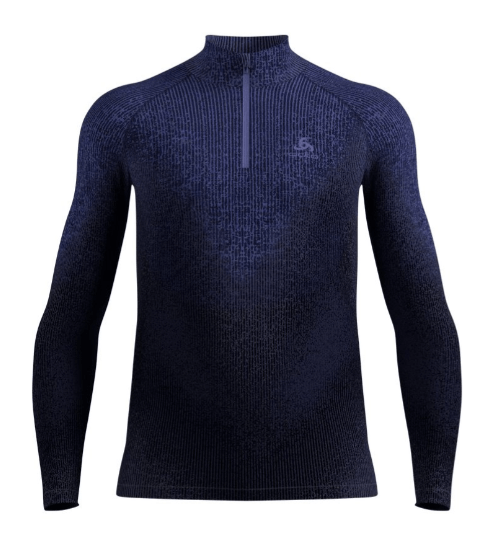 T-shirt 1/2 Zip Performance Warm Blackcomb Skipper Blue