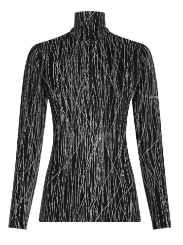 T-Shirt Femme Mer 260 Vertex Delta Aop Black Snow