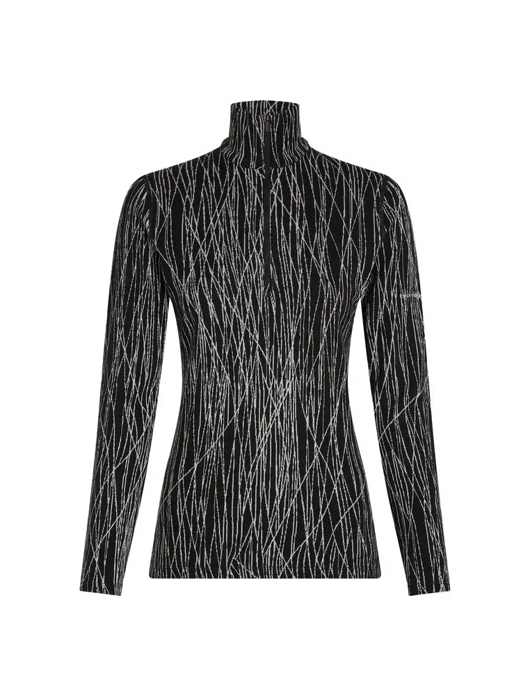 T-Shirt Femme Mer 260 Vertex Delta Aop Black Snow
