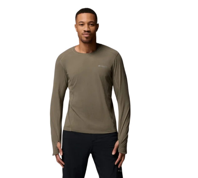 T-Shirt Diamond Peak Pro Stone Green - Tee Shirt Ml | Columbia Sportswear