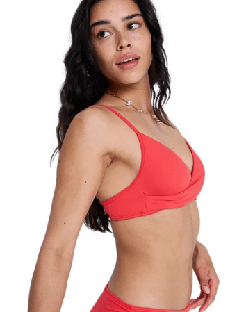 Sd Essential Wrap Bra Hibiscus - Haut | Roxy