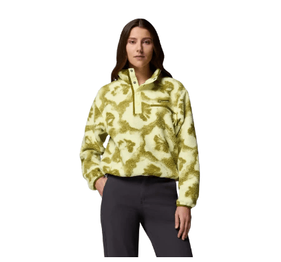 Polaire Femme Helvetia II Printed Cropped Citron Haze Sprayflower - Polaire | Columbia

