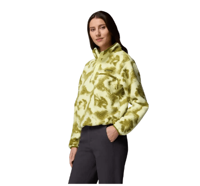 Polaire Femme Helvetia II Printed Cropped Citron Haze Sprayflower - Polaire | Columbia
