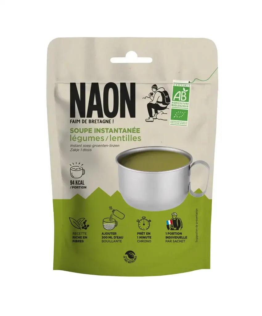 Soupe Légumes Lentilles - Repas Lyophilise | Naon